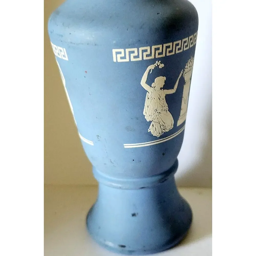 Avon Vase Imitation Wedgewood Jasperware Grecian Blue 6